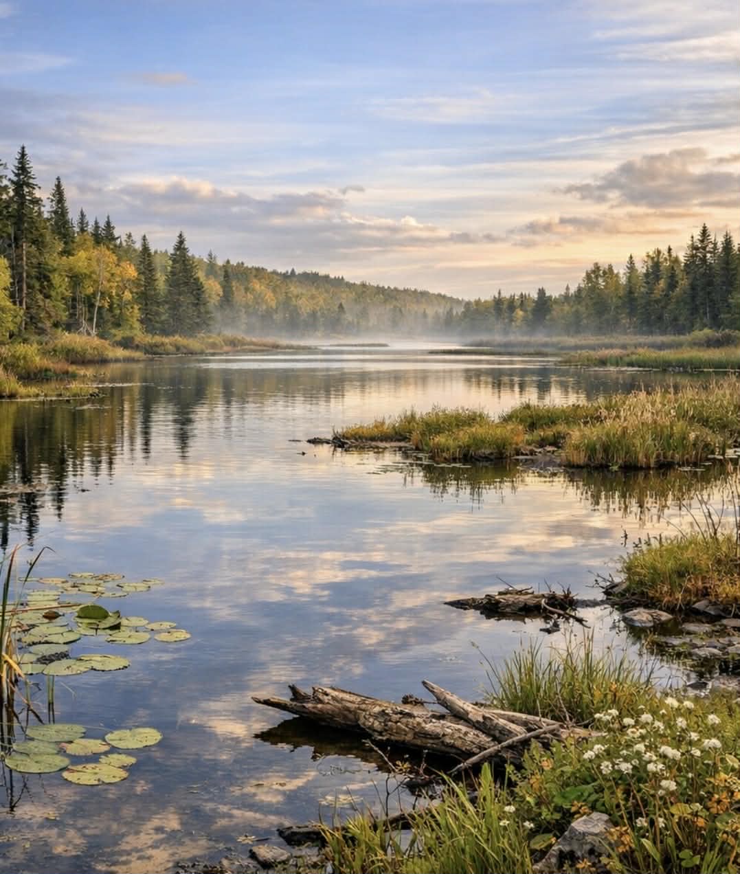 Coy Lake New Brunswick Drawing