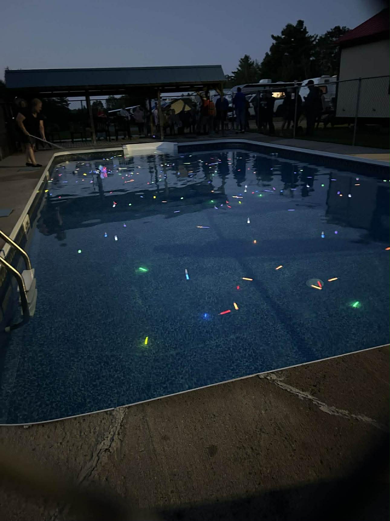 Night swims at Coy Lake Camping